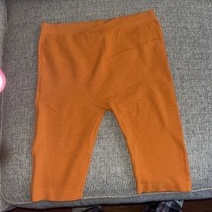 Orange biker shirt stretchy